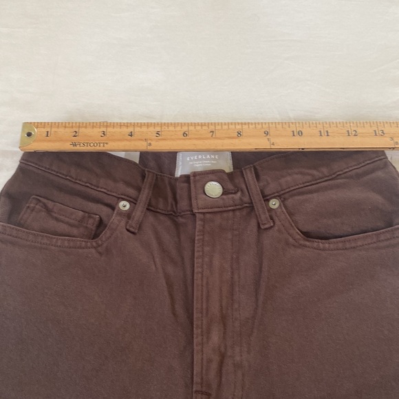 NWT everlane original cheeky jean brown 27 - Picture 5 of 9